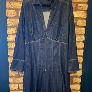 Pilcro Denim Dress in Dark Blue